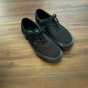 Vans Authentic. Black on Black. Size 7.5